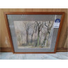 AQUARELLE FORET SIGNÉE JO DREESSENS