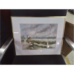 AQUARELLE PAYSAGE SIGNÉE...