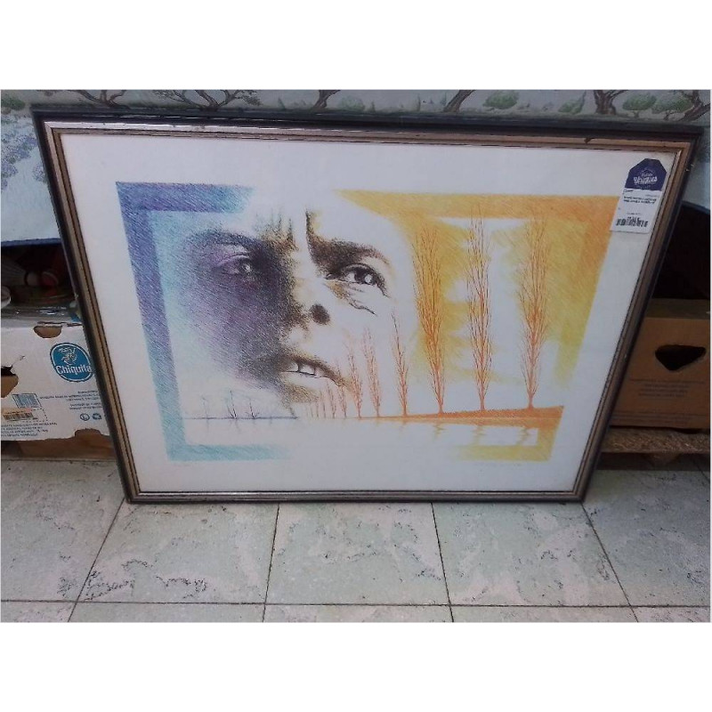 REPRO PORTRAIT JACQUES BREL SIGNÉ & NUMÉROTÉ