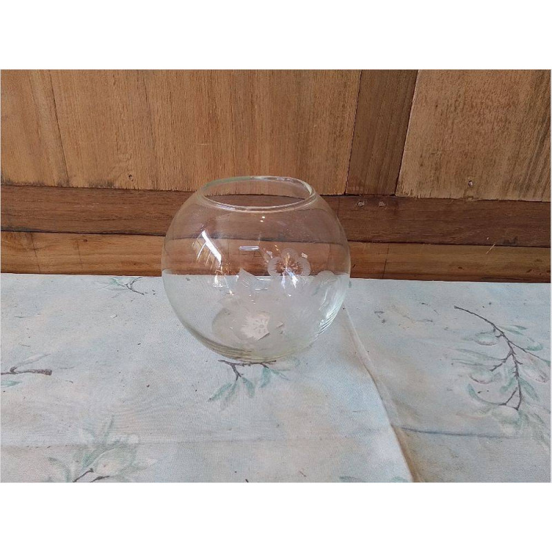 VASE BOULE EN VERRE