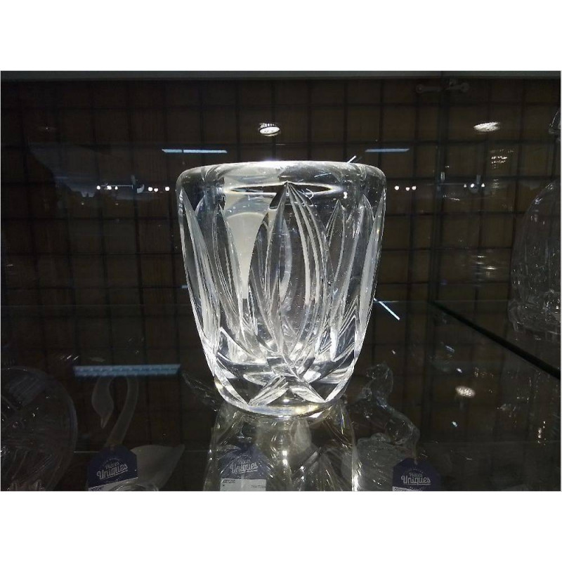 VASE CRISTAL TAILLÉ SCANDINAVE ANNÉES 40