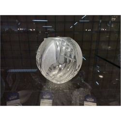 VASE BOULE CRISTAL TAILLÉ