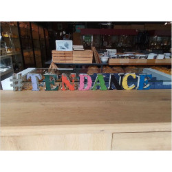 LETTRE EN METAL COLORE