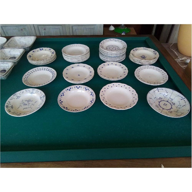 ASSIETTE CREUSE BOCH THEME BLEU LA PIECE