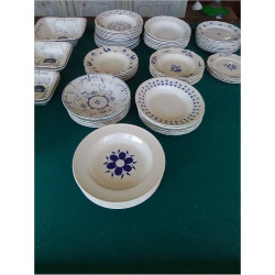 ASSIETTE CREUSE BOCH THEME BLEU LA PIECE