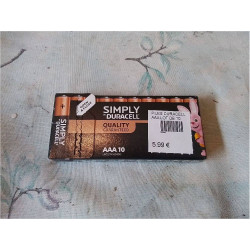 PILES DURACELL AAA LOT DE 10