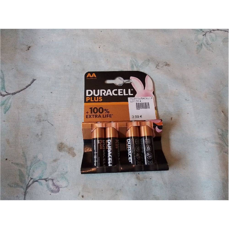 PILES DURACELL AA LOT DE 4
