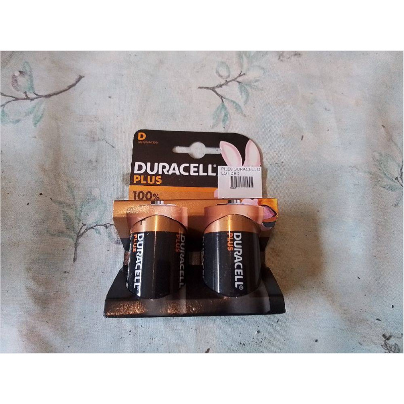 PILES DURACELL D LOT DE 2