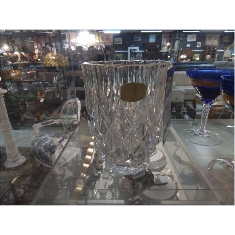VASE CRISTAL TAILLÉ VAL SAINT LAMBERT 