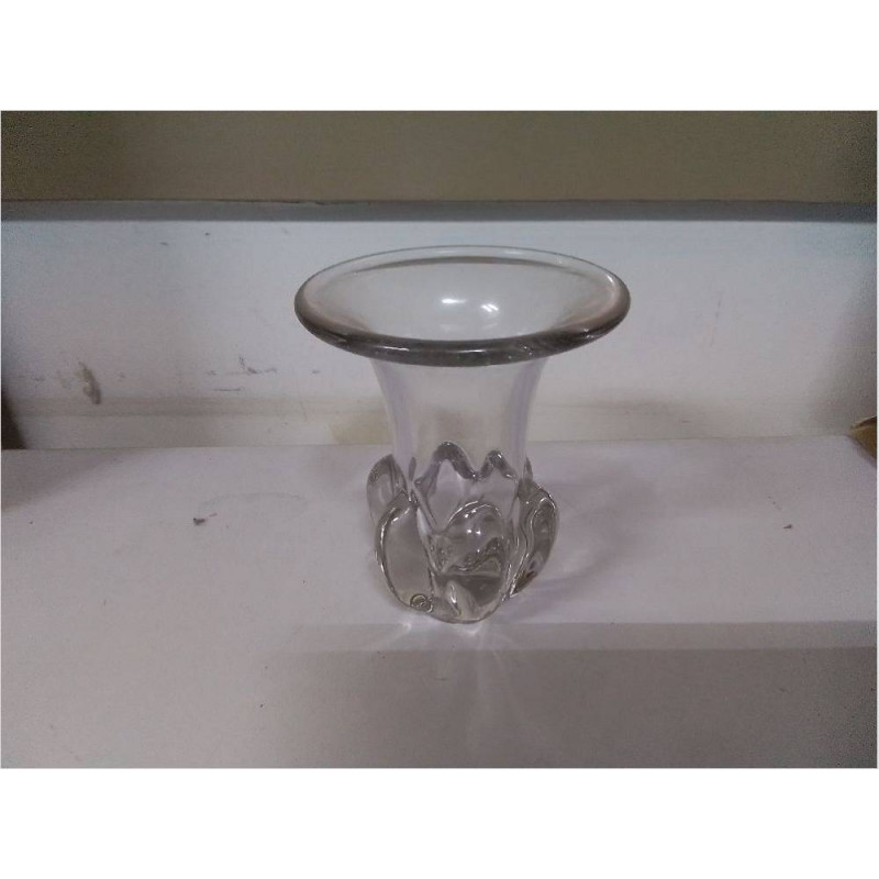 VASE EN CRISTAL MOULÉ PM