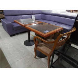 TABLE BISTROT MARBRE & BOIS...