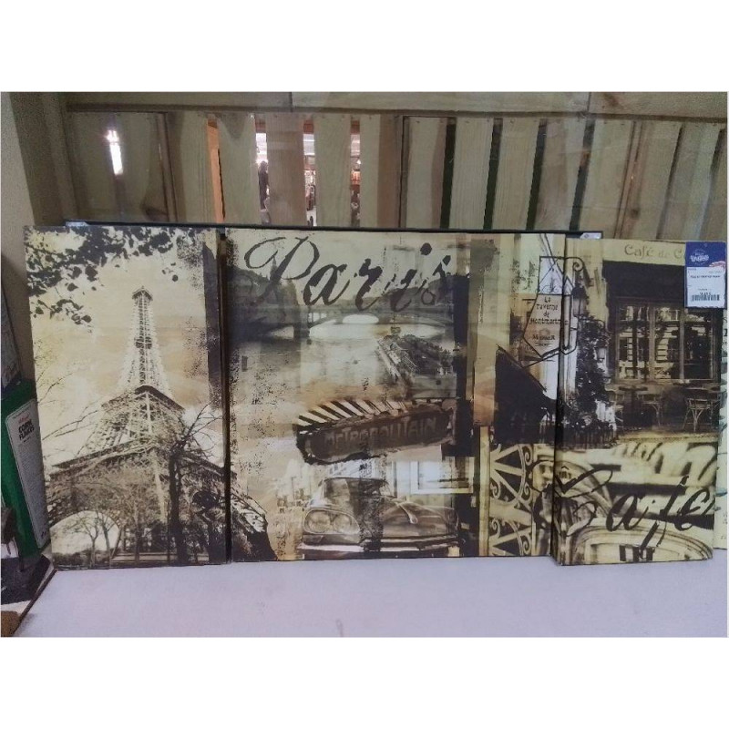 TOILE EN 3 PARTIES PARIS