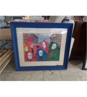 AQUARELLE SOUS VERRE...