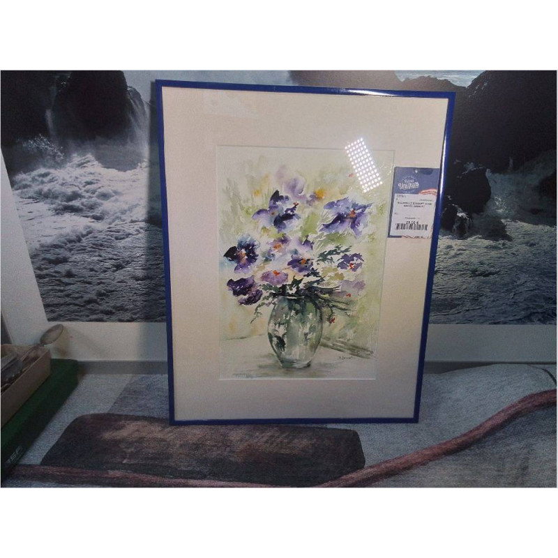 AQUARELLE BOUQUET 40X50 SIGNÉE DESSART
