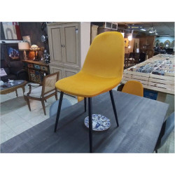 CHAISE VELOURS JAUNE BOY...