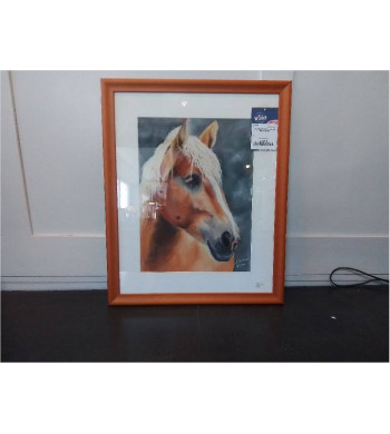 AQUARELLE CHEVAL SIGNÉE...