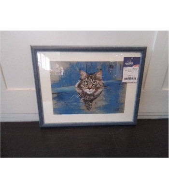 AQUARELLE CHAT SIGNÉE...