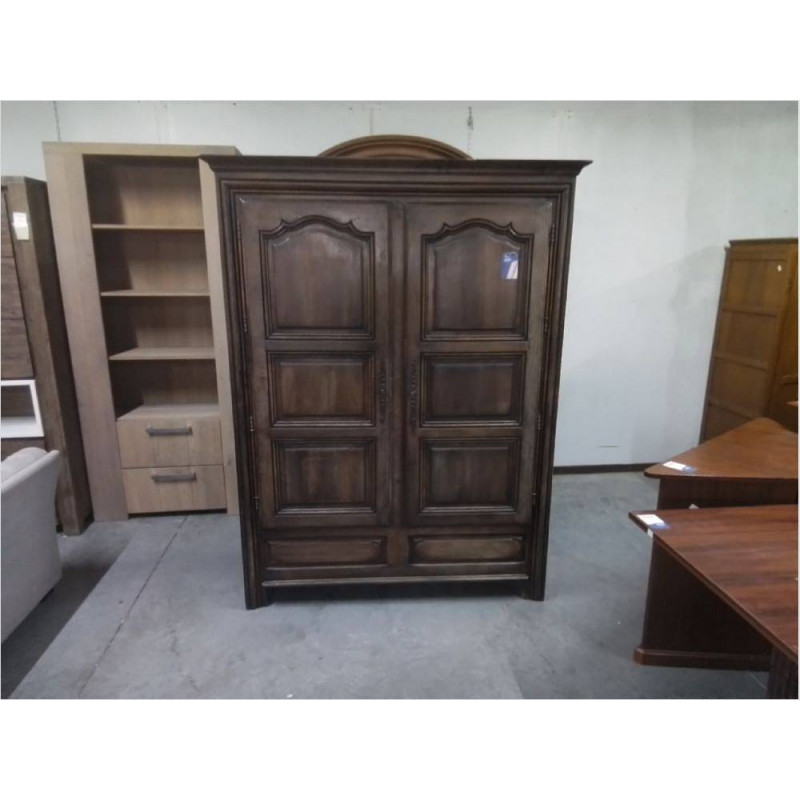 GARDE ROBES 2 PORTES CHÊNE MASSIF NON DEMONTABLE 152X60X198
