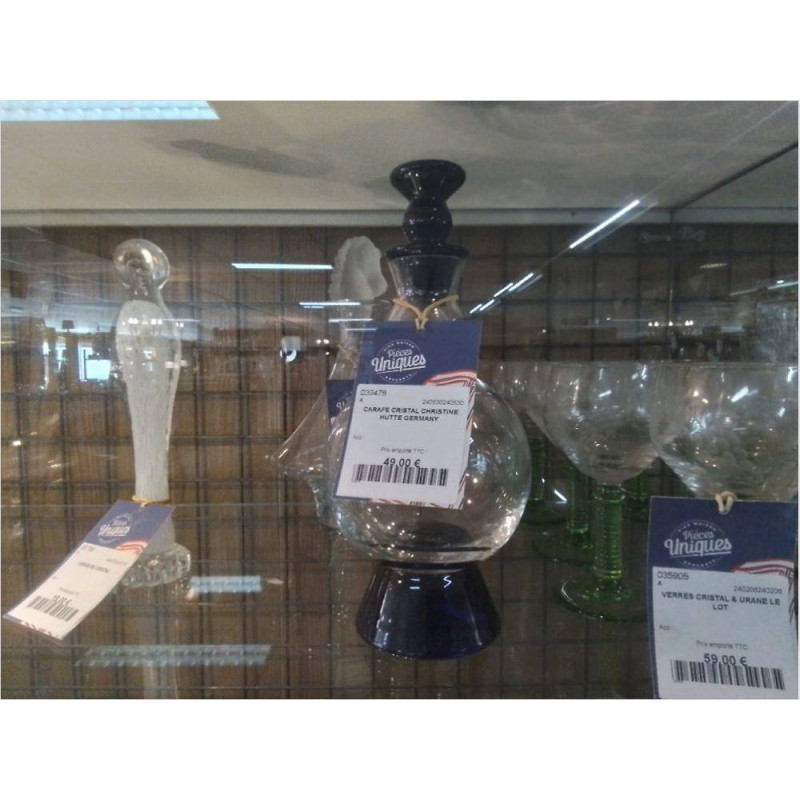 CARAFE CRISTAL CHRISTINE HUTTE GERMANY