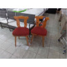 CHAISES DE CUISINE EN PIN LOT DE 2