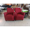 FAUTEUIL CLUB TISSU ROUGE 