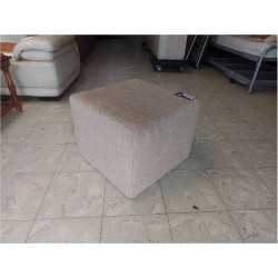 POUF TISSU BEIGE 