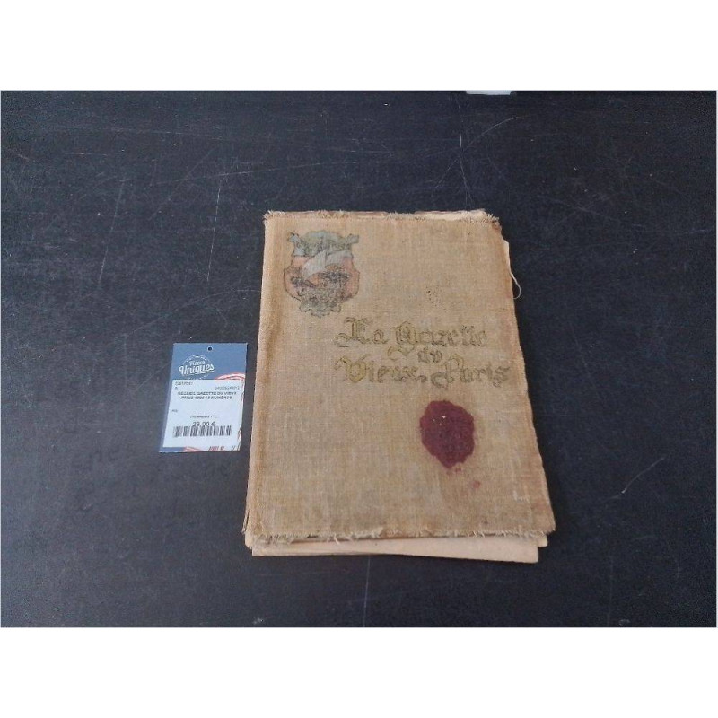 RECUEIL GAZETTE DU VIEUX PARIS 1900 19 NUMÉROS