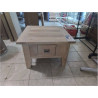 TABLE BASSE CARRÉE CHÊNE CLAIR 1T JB 70X70X45