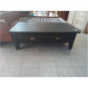 TABLE BASSE RECTANGULAIRE 2T GRISE JB 140X70X45