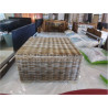TABLE BASSE CARRÉE OSIER 80X80X45