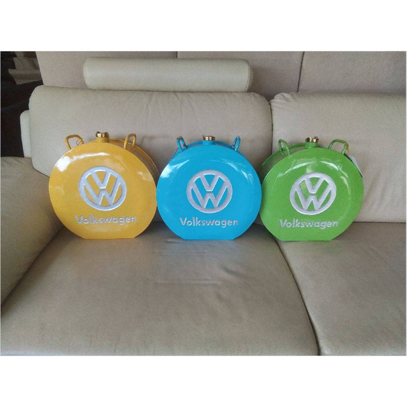 BIDON DÉCO VOLKSWAGEN METAL PEINT LA PIÈCE 