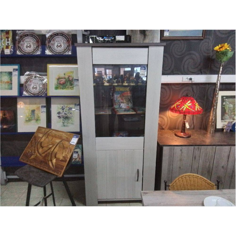 VITRINE MODERNE 2 PORTES 89X41X193