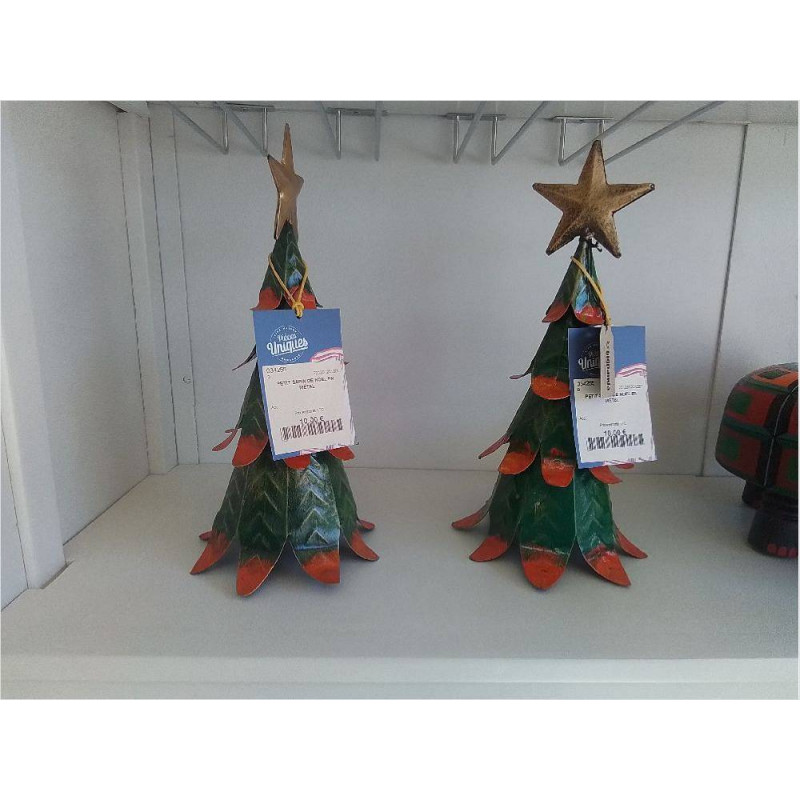 PETIT SAPIN DE NOEL EN MÉTAL 