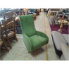 FAUTEUIL PIVOTANT TISSU VERT (TACHES DIVERSES)