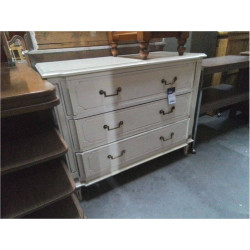 COMMODE 3 TIROIRS BLANCHE