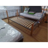 CADRE DE LIT 90X200 BOIS & MÉTAL AVEC LATTIS