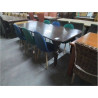 TABLE STYLE LOUIS XVI BOIS FONCÉ 190X100