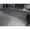 MEUBLE TÉLÉ BAS GRIS 2P/2T 215X48X60