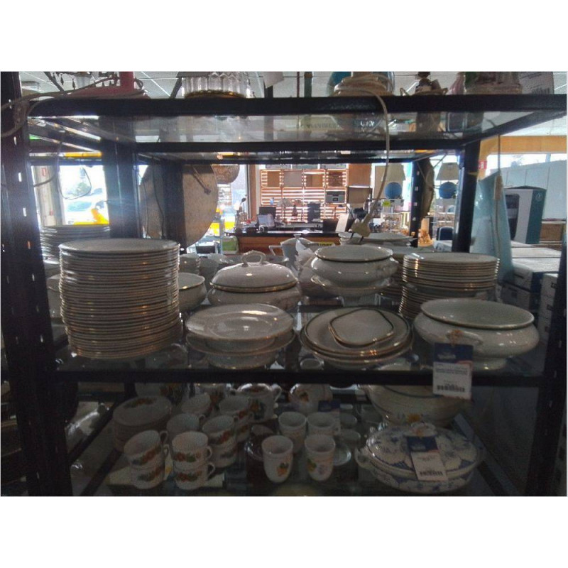 SERVICE A DINER PORCELAINE ORCHIES MOULIN DES LOUPS