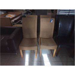 SÉRIE DE 4 CHAISES ROTIN...