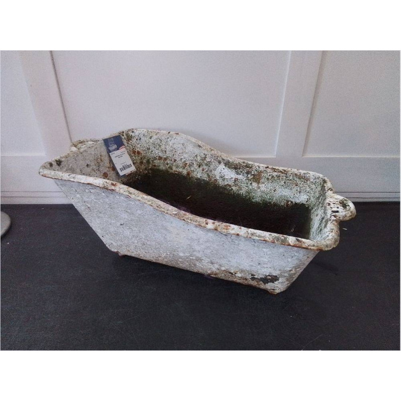 JARDINIÈRE EN FONTE BLANCHE