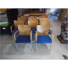 CHAISE DE RÉUNION TISSU BLEU LA PIÈCE 
