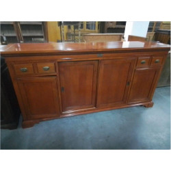 DRESSOIR MERISIER 4 PORTES 2 TIROIRS