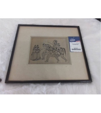 LITHO INDONÉSIENNE ENCADRÉE 37X33
