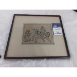 LITHO INDONÉSIENNE ENCADRÉE 37X33