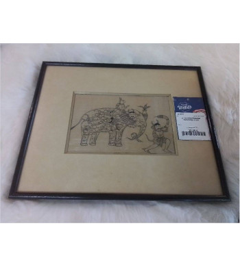 LITHO INDONÉSIENNE ENCADRÉE 37X33