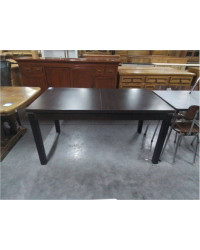 TABLE RECTANGULAIRE FONCÉE AVEC ALLONGE 