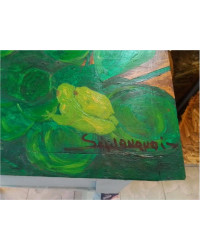 SCRIBAN 1 TIROIR PEINT P. LEPLANQUAIS