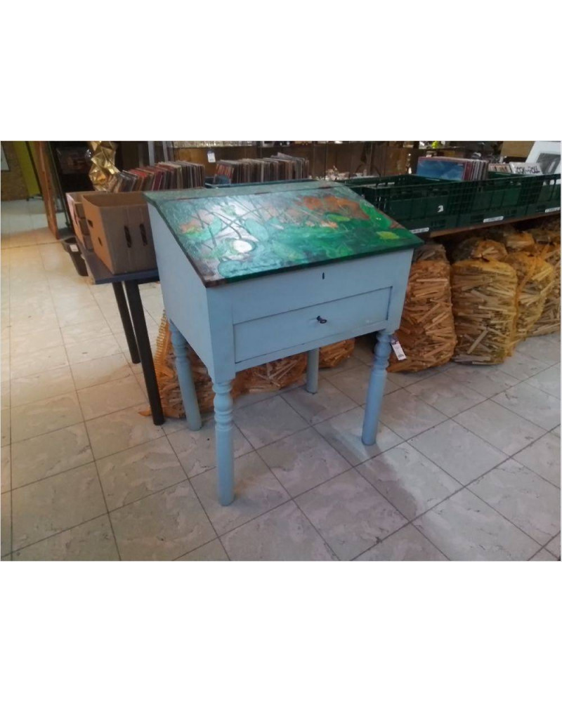 SCRIBAN 1 TIROIR PEINT P. LEPLANQUAIS