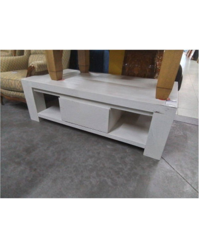 TABLE BASSE RECTANGULAIRE BLANCHE